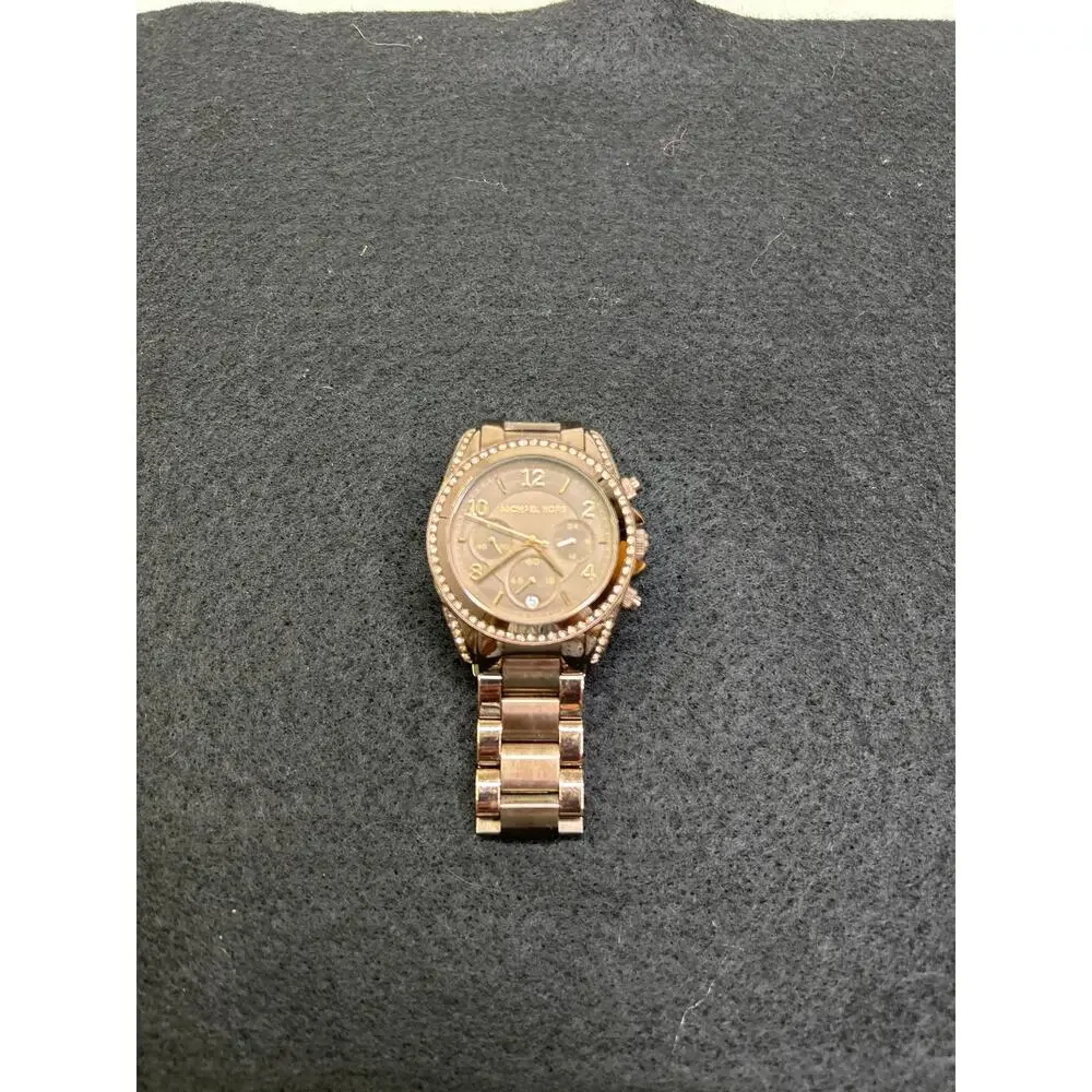 Michael Kors MK5493 Blair Chronograph Brown Gold Women's PVD Watch